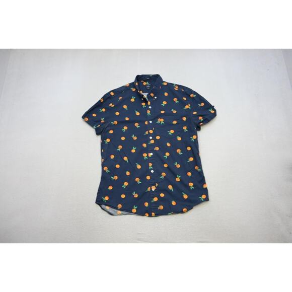 J Crew Flex Wash Dress Shirt Slim Fit Button Up Short Sleeve Mens Sz Large - Picture 5 of 9